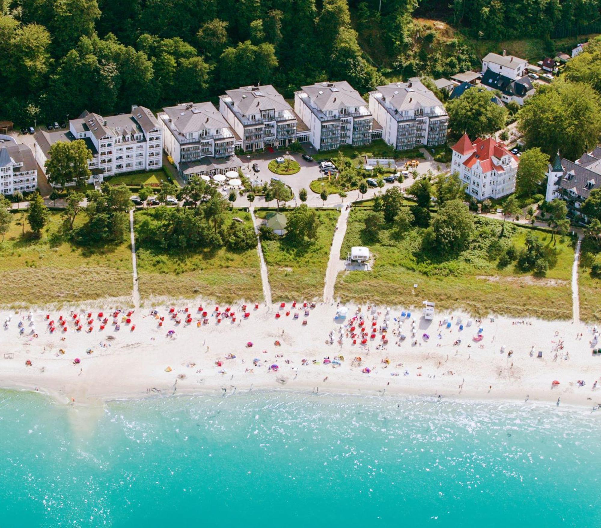 Grand Hotel بينز المظهر الخارجي الصورة Aerial view of the resort